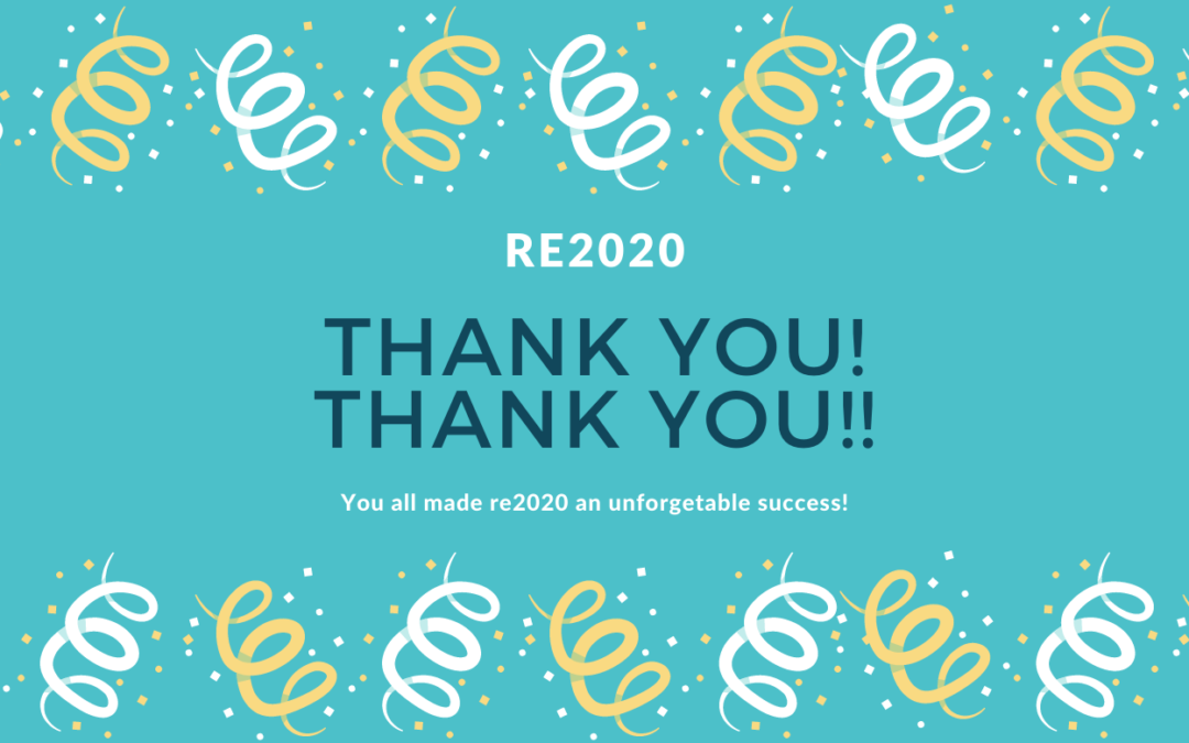 re2020: Thank you, Thank you, Thank you!